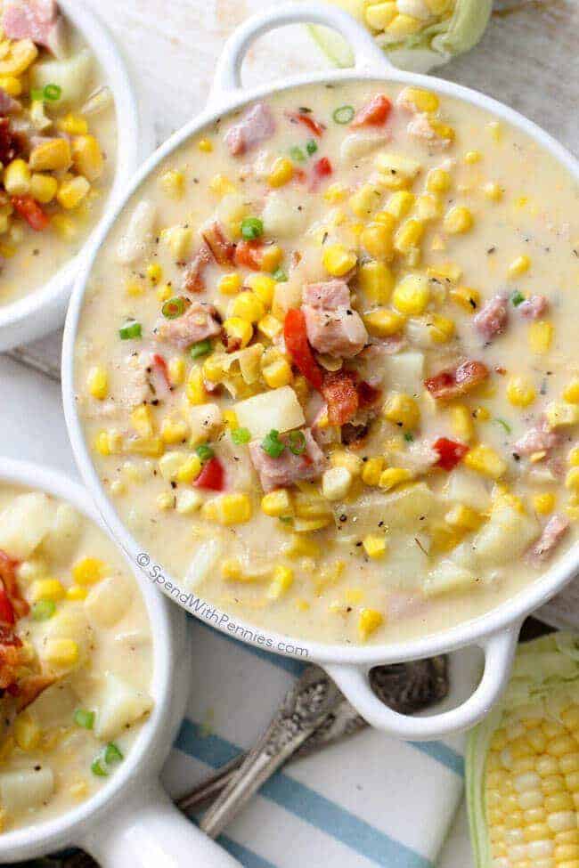 Easy & Creamy Ham and Corn Chowder: A Cozy Meal